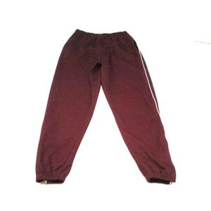 Nike Pants Mens M Crimson Red Ankle Zip Track Joggers Sweatpants Team Drawstring